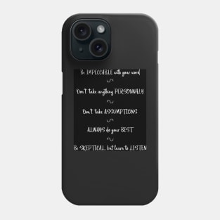 The Toltec Agreements Phone Case