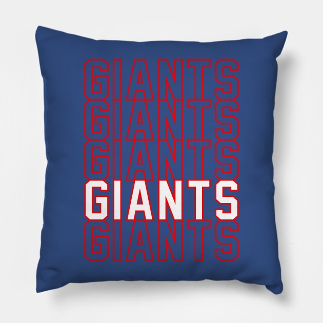 Giants Pillow by Throwzack