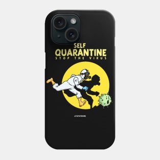 Self Quarantine Virus Parody Phone Case