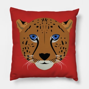 Cheetah face Pillow