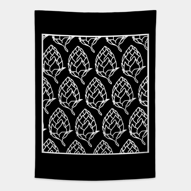 Beer Hops Pattern Tapestry by ebayson74@gmail.com