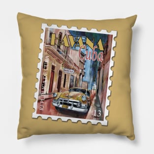 Cuba Stamp Pillow