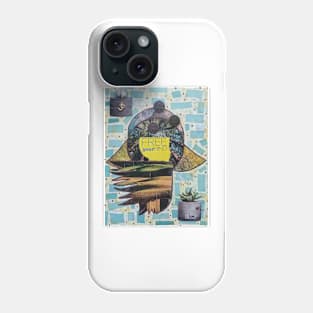 Free Your Mind Hamsa by Harriette Knight Phone Case