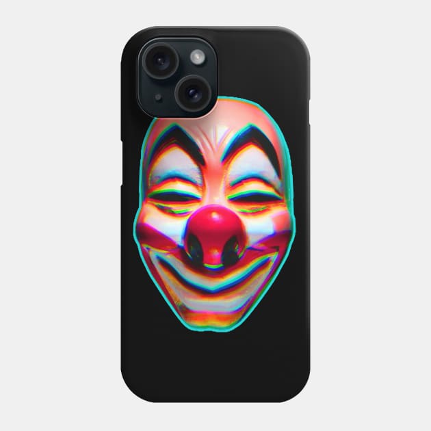 Creepy Clown Mask Phone Case by TJWDraws