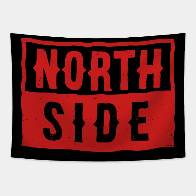 North Side (red - white) [Rx-Tp] Tapestry by Roufxis