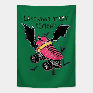 Lakewood Derby Demons Logo Tapestry