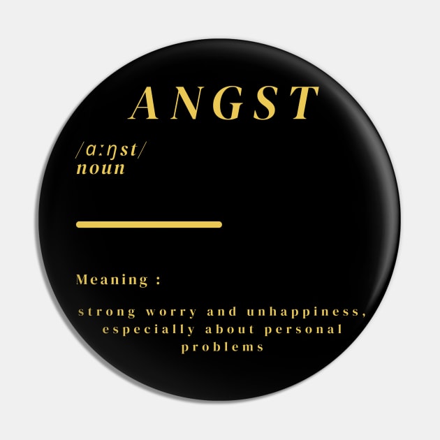 Word Angst Pin by Ralen11_