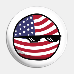 USA Countryballs Pin