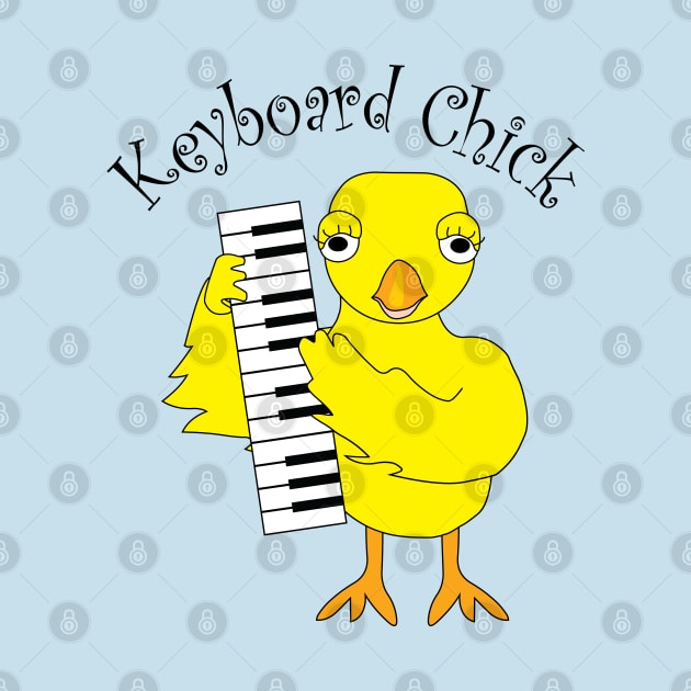 Keyboard Chick Text by Barthol Graphics