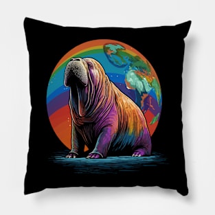 Walrus Earth Day Pillow