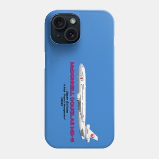 McDonnell Douglas MD-11 - Japan Airlines "J Bird - Pryer's Woodpecker" Phone Case