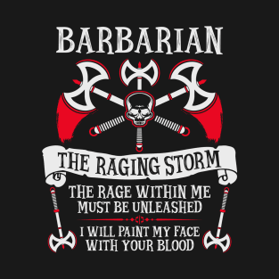 Barbarian, Dungeons & Dragons - The Raging Storm T-Shirt