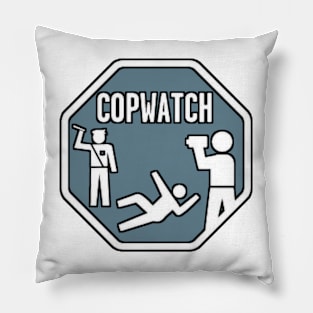 Cop watch blue Pillow