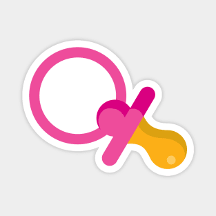 Pink Pacifier Baby Girl Magnet