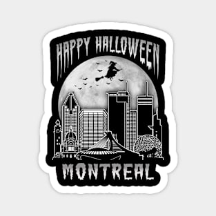 Happy Halloween Montreal Canada Magnet
