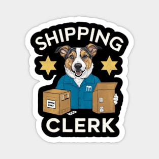 shipping clerk dog Magnet