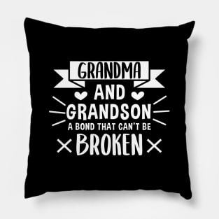 Grandma and Grandson a Bond That Can't be Broken Pillow