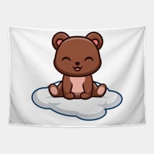 Sitting Cloud Bear Tapestry