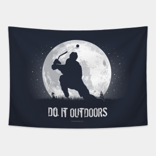 Do It Outdoors (Hockey) Tapestry