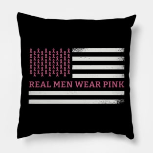 Real men wear pink Pillow