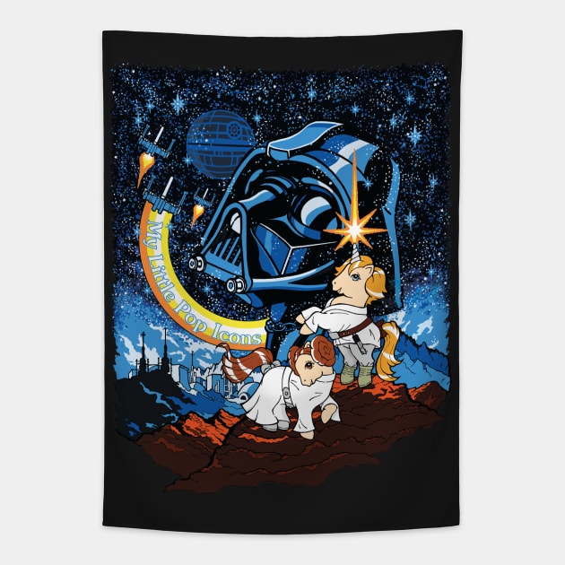 My Little Pop Icons - Hope in Space Tapestry by MyLittlePopIcons