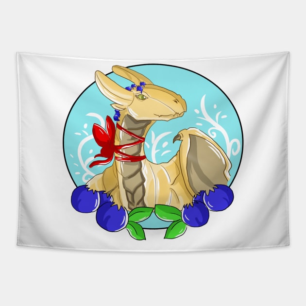 Foodie Dragon Tapestry by Make_them_rawr