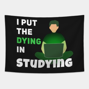 I put the dying in studying Tapestry