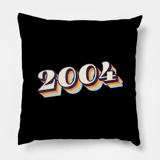 2004 Birthday Year Pillow by Vin Zzep
