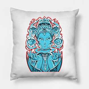 The Snow Queen - Red Outlined Version Pillow