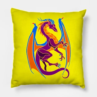 Colorful Dragon Pillow