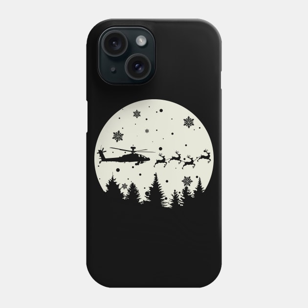 Gun Pilot - AH-64 Apache Reindeer Phone Case by Aviation Designs