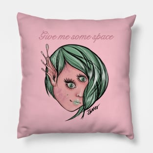 Alien Gurl (give me some space) Pillow