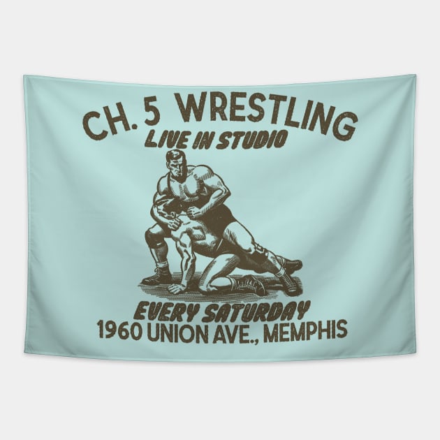 Ch. 5 Wrestling Tapestry by rt-shirts