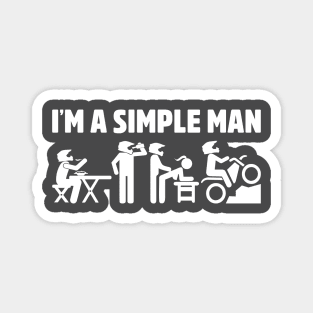 Dirtbike Simple Life Magnet