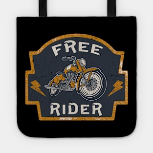 Free Rider Motorcycle Biker Vintage Tote