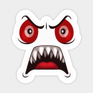 Very very angry face Magnet