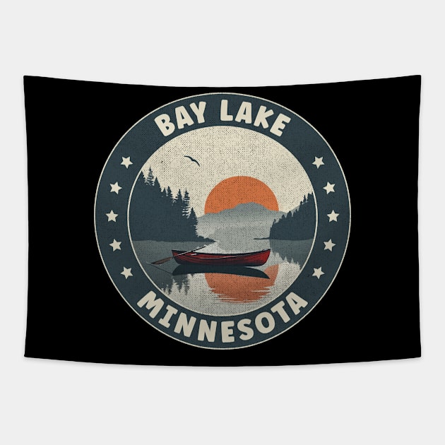 Bay Lake Minnesota Sunset Tapestry by turtlestart