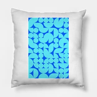 Kids Bluish Geometric Pattern - Shapes #10 Pillow