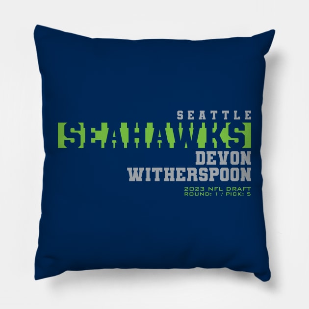 Devon Witherspoon Pillow by Nagorniak