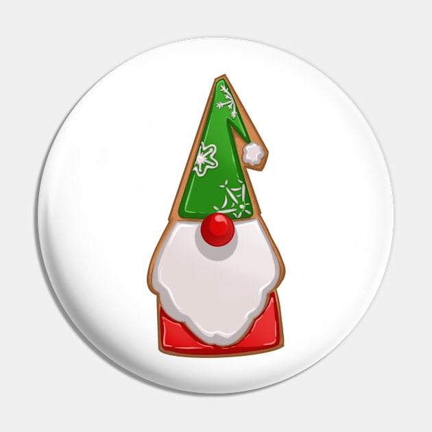 Gnome Gingerbread Cookie Pin by SassyTiger