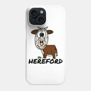 Hereford Cattle Livestock Farmer Texas Herefordshire Funny Phone Case