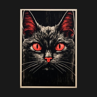 Black Cat Pocket Block T-Shirt