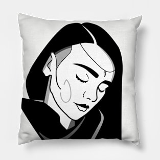 Sad girl Pillow