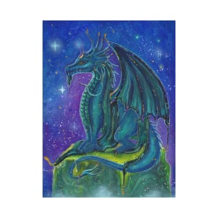 Galaxy dragon  by Renee L. Lavoie T-Shirt