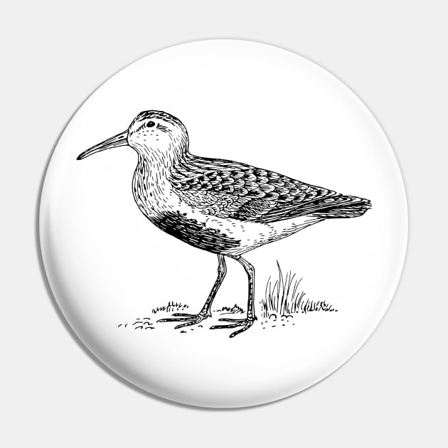 Dunlin Pin by linesdesigns
