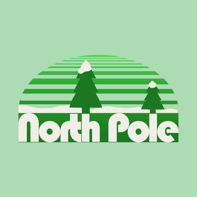 North pole retro travel by bubbsnugg