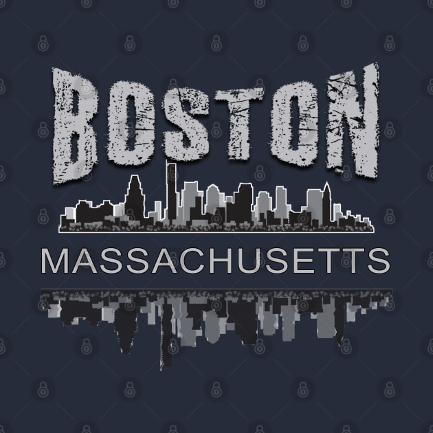 Boston Massachusetts by TeeText