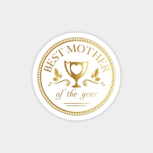 Mother's Day Gift Golden Trophy Magnet