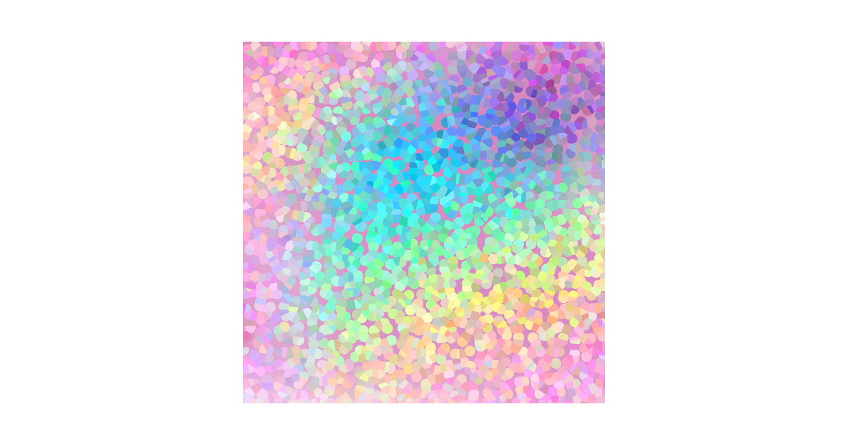 Pointillized Pastel Rainbow Gradient Pastel Rainbow Pattern Sticker