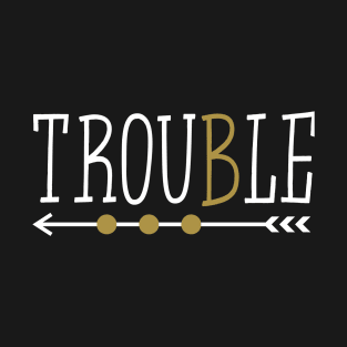 Double Trouble Design For Twin T-Shirt